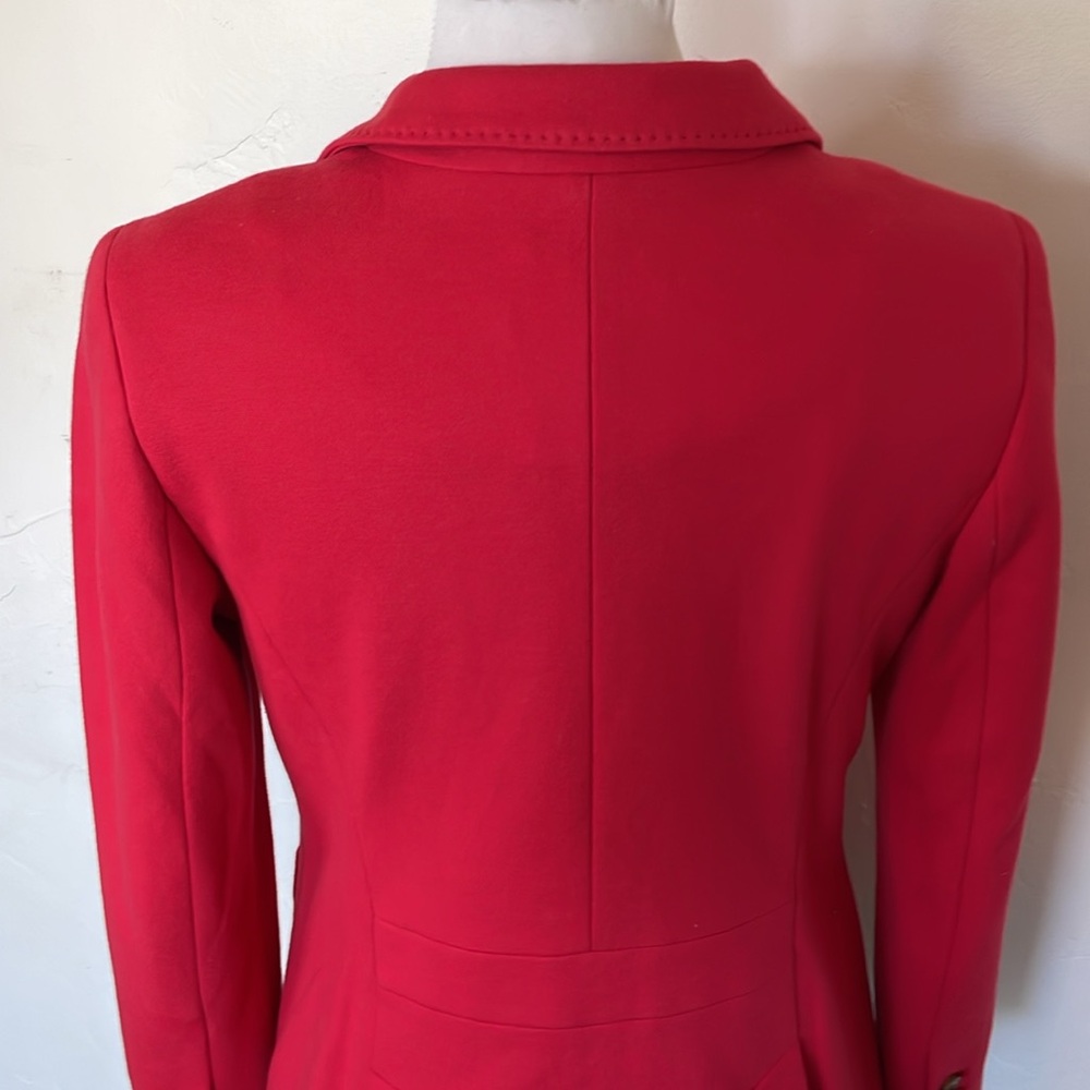 Talbots Aberdeen Red Fully Lined Cotten Blend Blazer Size 10P - Picture 8 of 11